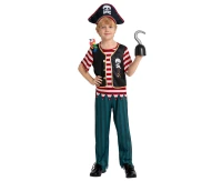 Role play set for kids Pirate Captain (hat, top, pants, parrot), size 120/130 cm
